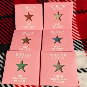 Jeffree Star 6 eyeshadow shades